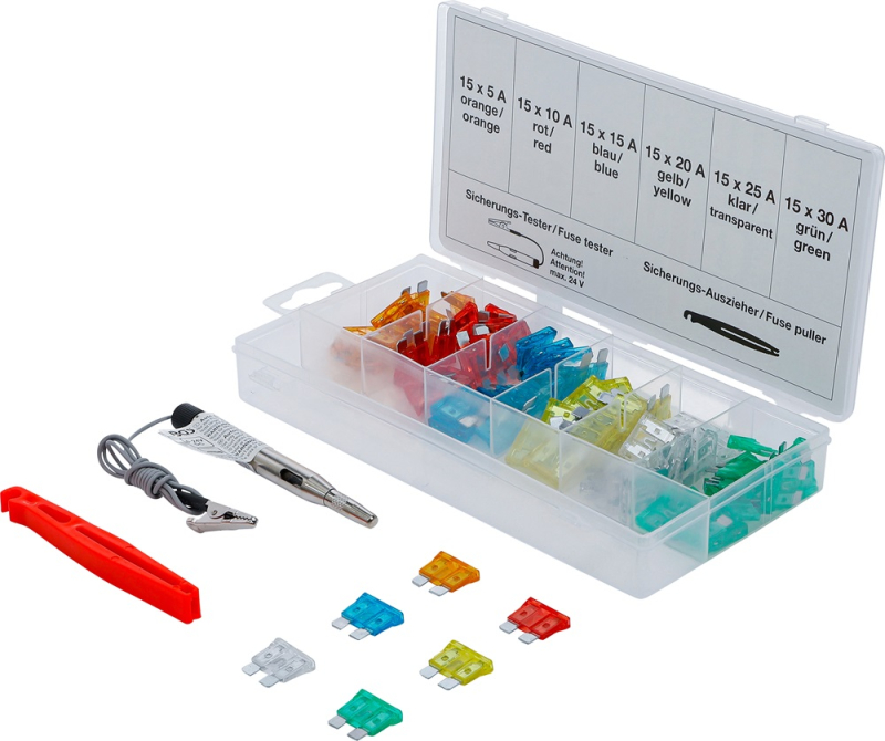 KFZ Sicherungs-Sortiment Standard 92-tlg.